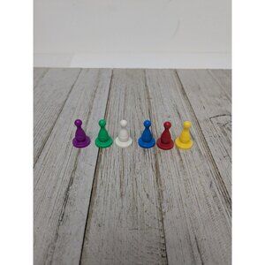 2009 Classic Clue Board Game Replacement Tokens Pieces Set of 6